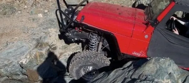 Jeep Wrangler Unlimited LJ on the trail